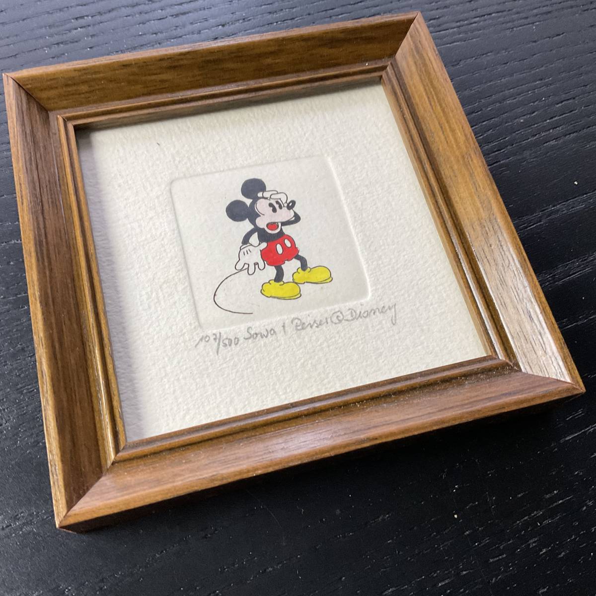Walt Disney Original Etching LIMITED EDITION Mickey Mouse