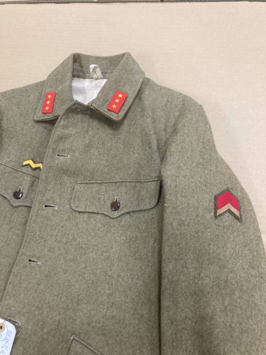 実物　日本軍陸軍　軍袴／冬（九八式）六號 昭和16年製本廠検定 軍服 九八式 98式 昭和18年製 廣支検定 軍衣 上下セット 日本軍 陸軍