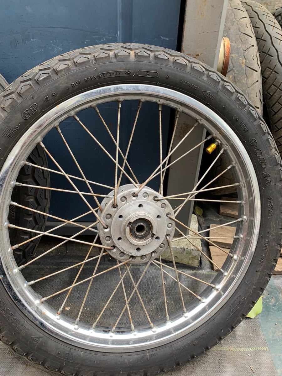 Gs400 Gt380 Gsx400e スポーク ホイール タイヤ 純正 当時物 旧車 Suzuki スズキ 前後 セット 売買されたオークション情報 Yahooの商品情報をアーカイブ公開 オークファン Aucfan Com