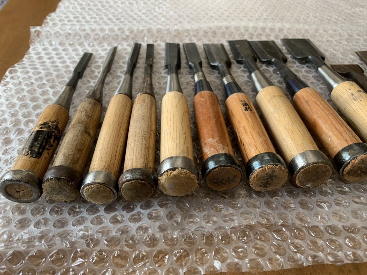 のみ ノミ 鑿 17本まとめて☆大工道具 手工具 中古｜ハンドツール 