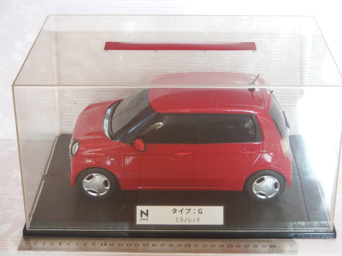 最安値，HOT HONDA カラーサンプルのミニカー 1/12サイズ N-ONE タイプG ミラノレッド(乗用車)｜売買されたオークション情報、yahooの商品情報をアーカイブ公開 - オークファン 乗用車