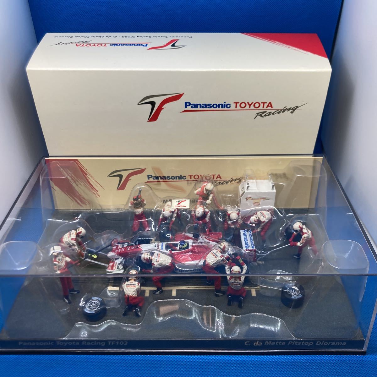 1/43 パナソニックトヨタF1 ピットストップジオラマ TF-103 C.ダマッタ 