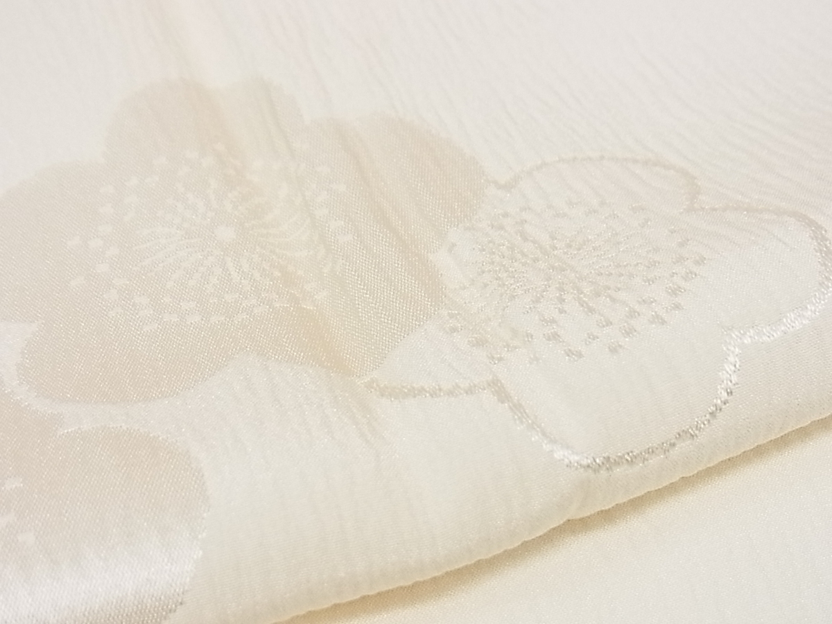 平和屋着物■上質な長襦袢　袷　梅　逸品　r740 正絹 逸品 袷 長襦袢 群鶴 金彩