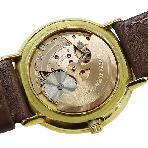 1円～ オメガ OMEGA デビル 151.0039 Cal.711 時計 メンズ 自動巻き AT ステンレス レザー(v0067547600) デビル オメガ OMEGA デヴィル 0 ゴールド文字盤