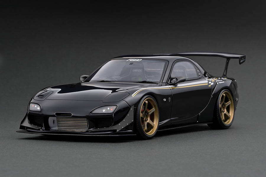 □イグニッションモデル 1/18 FEED マツダRX-7 (FD3S) ブラック(乗用車 