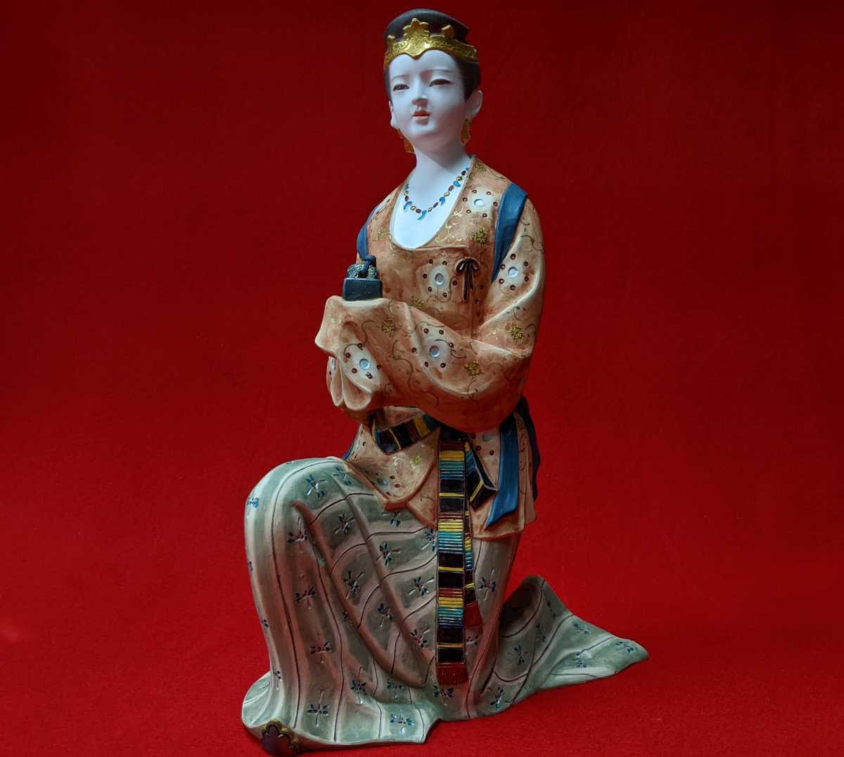 日展作家 北岡秀雄 「奴国王 金印」 博多人形 美人 人気作家 秀逸作品