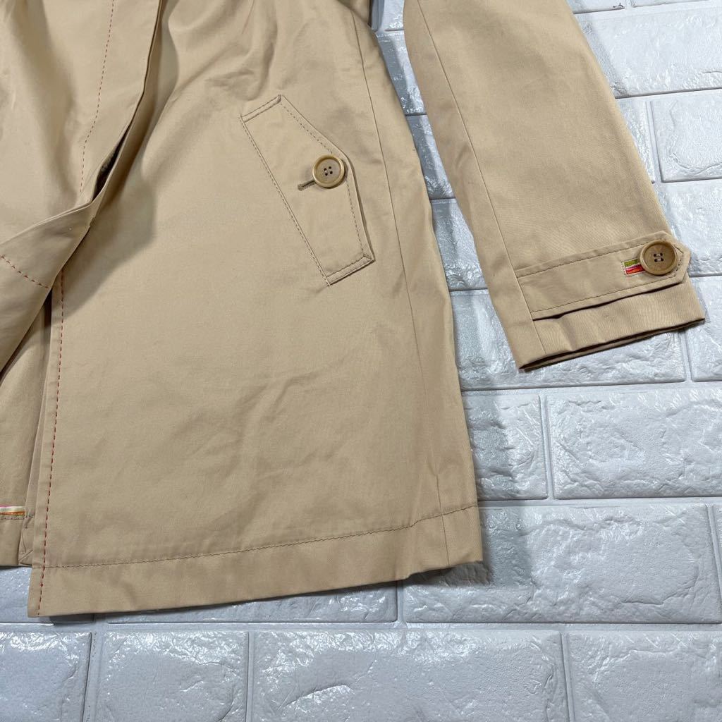 極美品　カシミア100 ポールスミス　ベージュ ステンカラーコート ☆ポール スミス/美品！クリーニング済/カラフルカラー☆Paul Smith