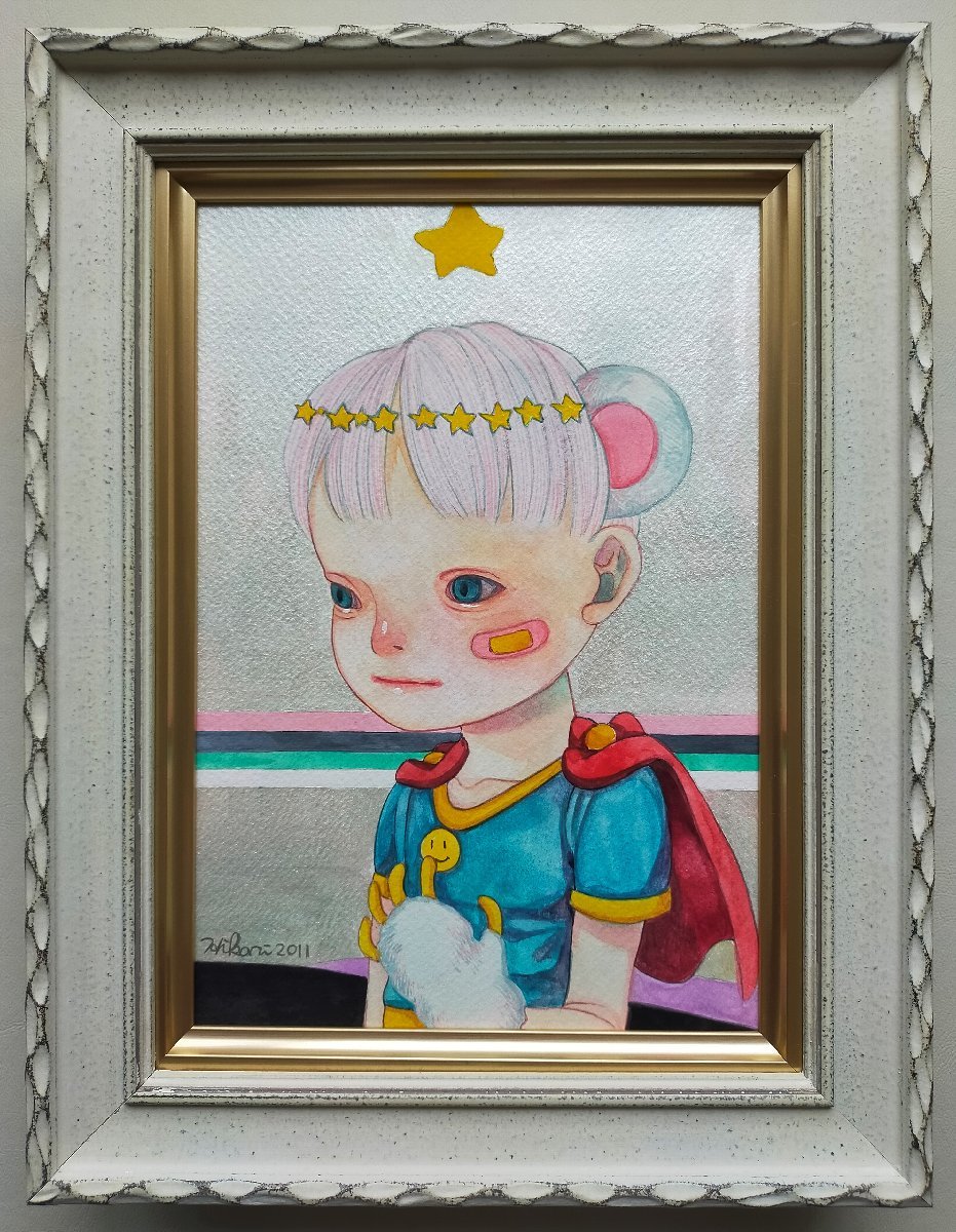 真作 宇美 下田ひかり ロンリーヒーロー アクリル 水彩 11年オリジナル作品 作品証明書付 海外高評価作家 価格高騰中 人物画 売買されたオークション情報 Yahooの商品情報をアーカイブ公開 オークファン Aucfan Com