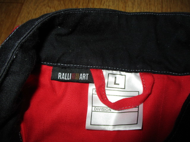 三菱ラリーアート サイズL レーシングスーツ風作業ツナギ 美中古 WRC