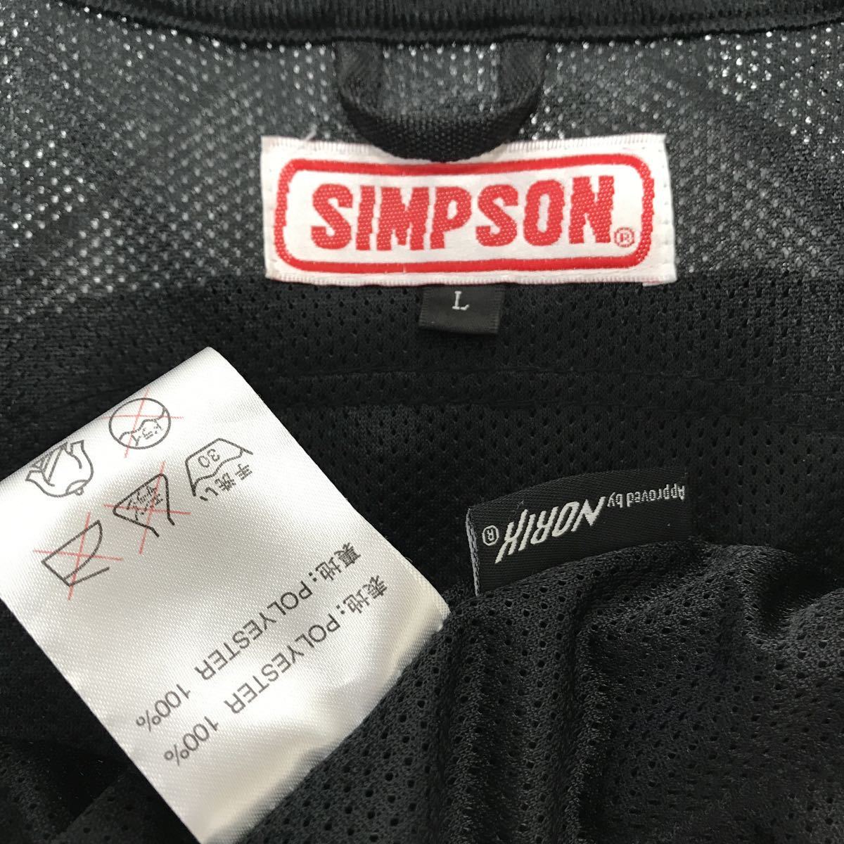 シンプソン (SIMPSON) 半袖切り替え 春夏 メンLズサイズ メッシュ