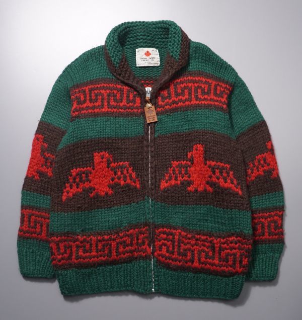 高品質，限定SALE TC3906 カナダ製 カナディアンセーター/CANADIAN SWEATER ジップ カウチンセーター カウチンニット カーディガン サンダーバード/イーグル(カーディガン)｜売買されたオークション情報、yahooの商 カーディガン