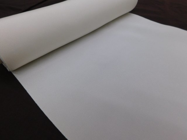楽布〕P17186 一越縮緬白生地 新古品反物 k 10cm単位で切売 AB反丹後