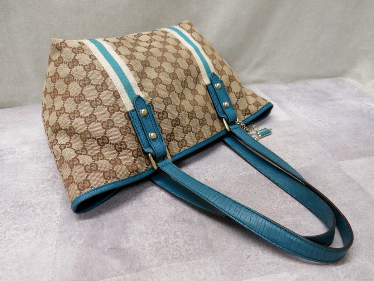 ○超美品○GUCCI グッチ○シェリー○GG キャンバス カーフ レザー 本革 