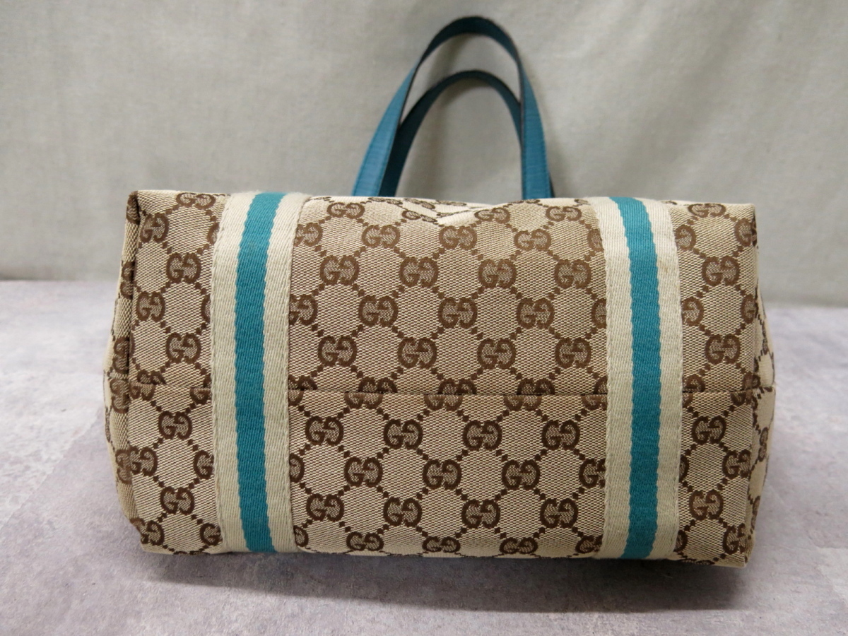 ○超美品○GUCCI グッチ○シェリー○GG キャンバス カーフ レザー 本革  