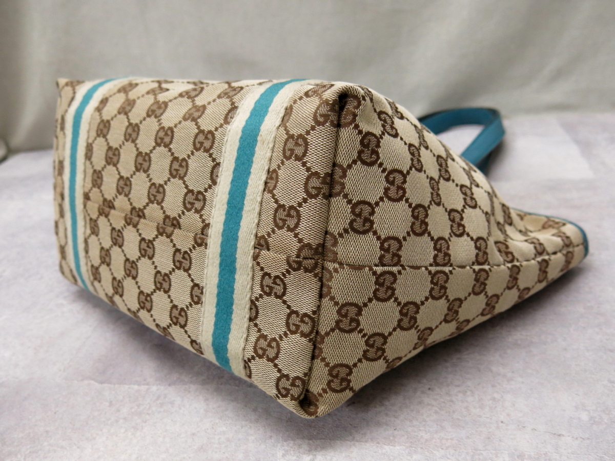 ○超美品○GUCCI グッチ○シェリー○GG キャンバス カーフ レザー 本革 