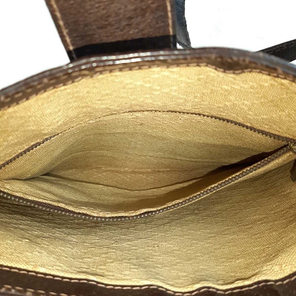 1円〜 【極美品】GUCCI グッチ ショルダーバッグ バケツ型 インター 