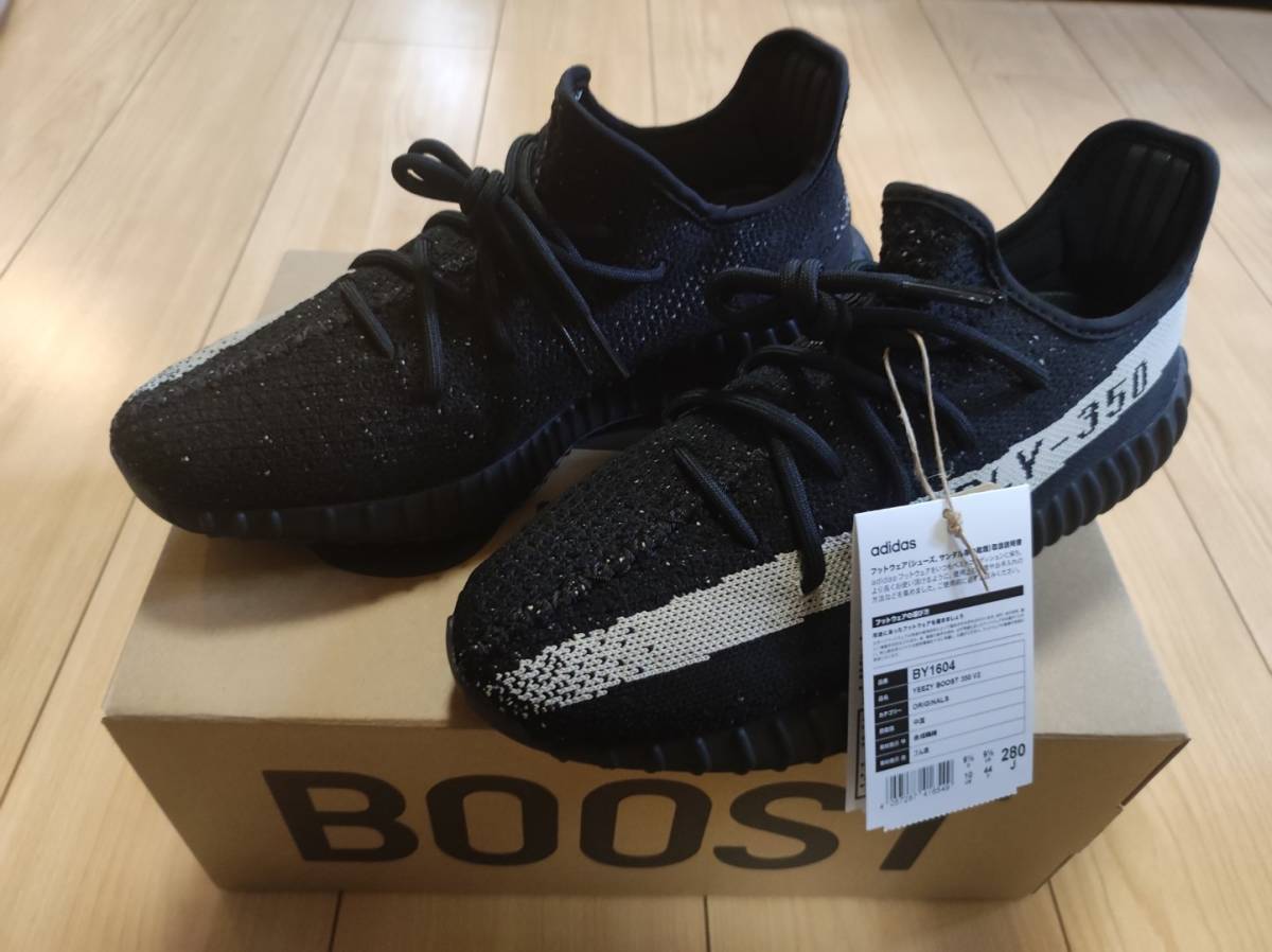 新品 正規 ADIDAS YEEZY BOOST 350 V2 BLACK [US10/28.0cm 
