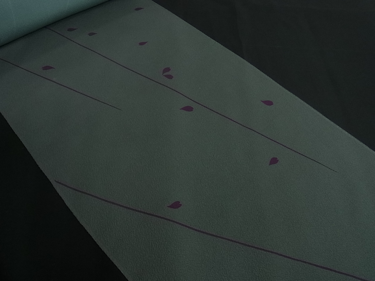 花美人着物□世界的人形師 辻村寿三郎 ジュサブロー 反物 着尺 春日 