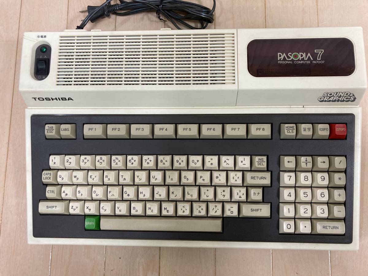 動作確認済】美品 動作良好 PASOPIA7 パソピア7 東芝 TOSHIBA(パソコン 