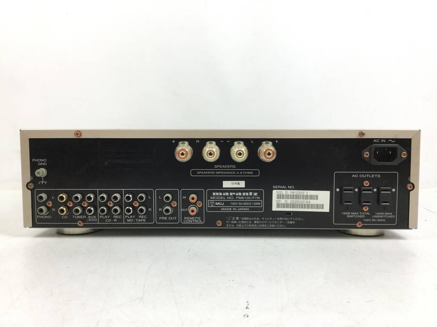 marantz PM6100/F1N プリメインアンプ 70W+70W/4◇現状品 プリメイン