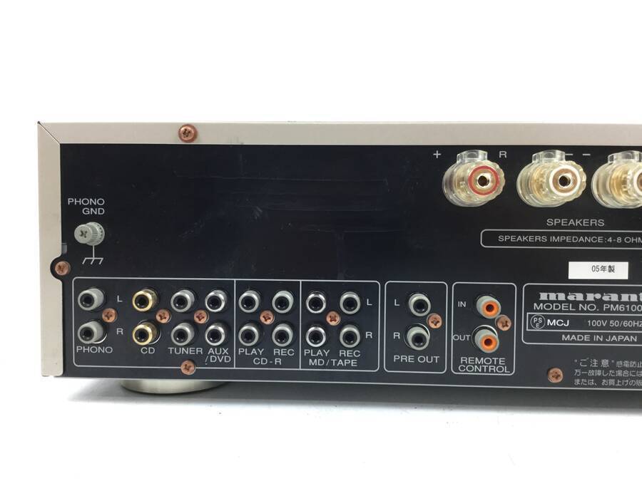 marantz PM6100/F1N プリメインアンプ 70W+70W/4◇現状品 プリメイン