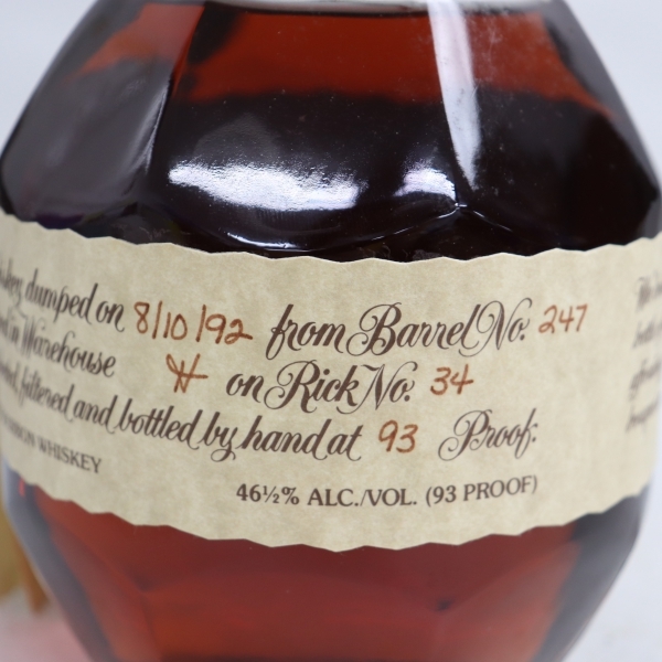シングルバレル ブラントン 750ml 0 バーボン 1992年Blanton's 未開栓