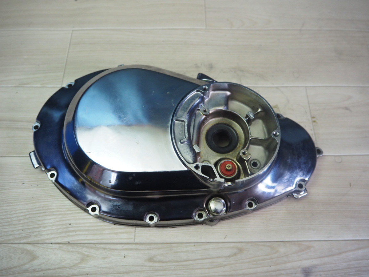 スズキ純正 GSX400E 旧車 メッキ加工済 クランクケースカバー クラッチ 