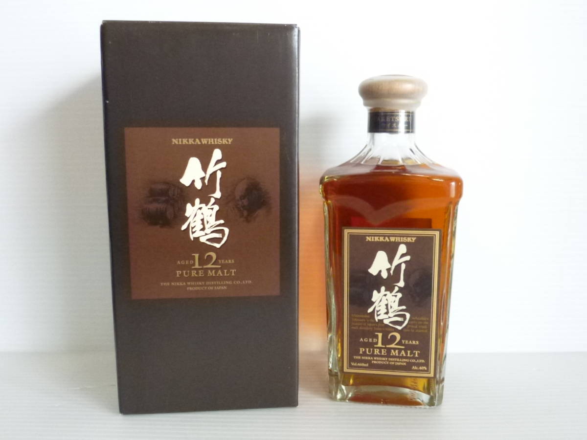 お買い得，本物保証 49402◇古酒/未開栓 NIKKA/ニッカ 竹鶴 12年 ピュア