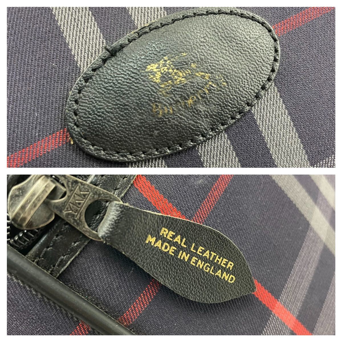 大容量 Burberry バーバリー ボストンバッグ ノバチェック 黒 旅行
