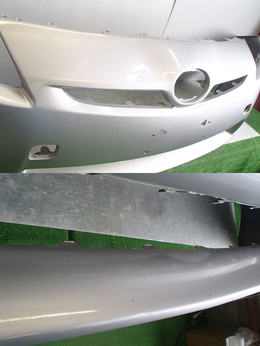 ZVW30 前期 プリウス 社外 フロントバンパー 1F7 シルバーメタリック