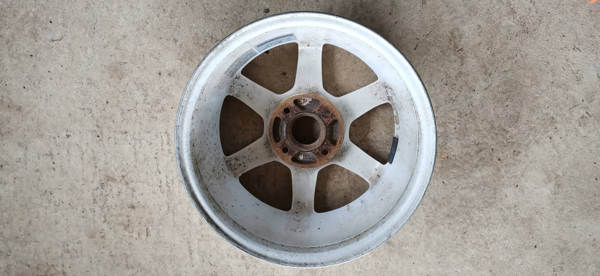 RAYS TE37 ホワイト 16インチ 7j 4穴/114.3 +42 1本 中古品 傷汚れあり 