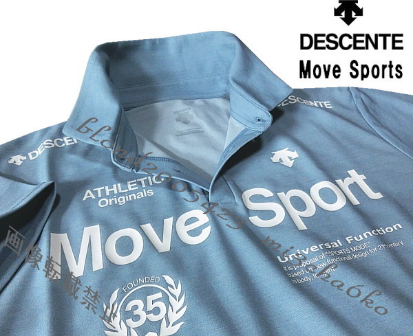 【高品質，得価】 DESCENTE Move Sport デサントムーヴスポーツQUICK-DRY前面BIGロゴストレッチポロシャツ SA/L(ルコック)｜売買されたオークション情報、yahooの商品情報をアーカイブ公開 - オークファン シャツ