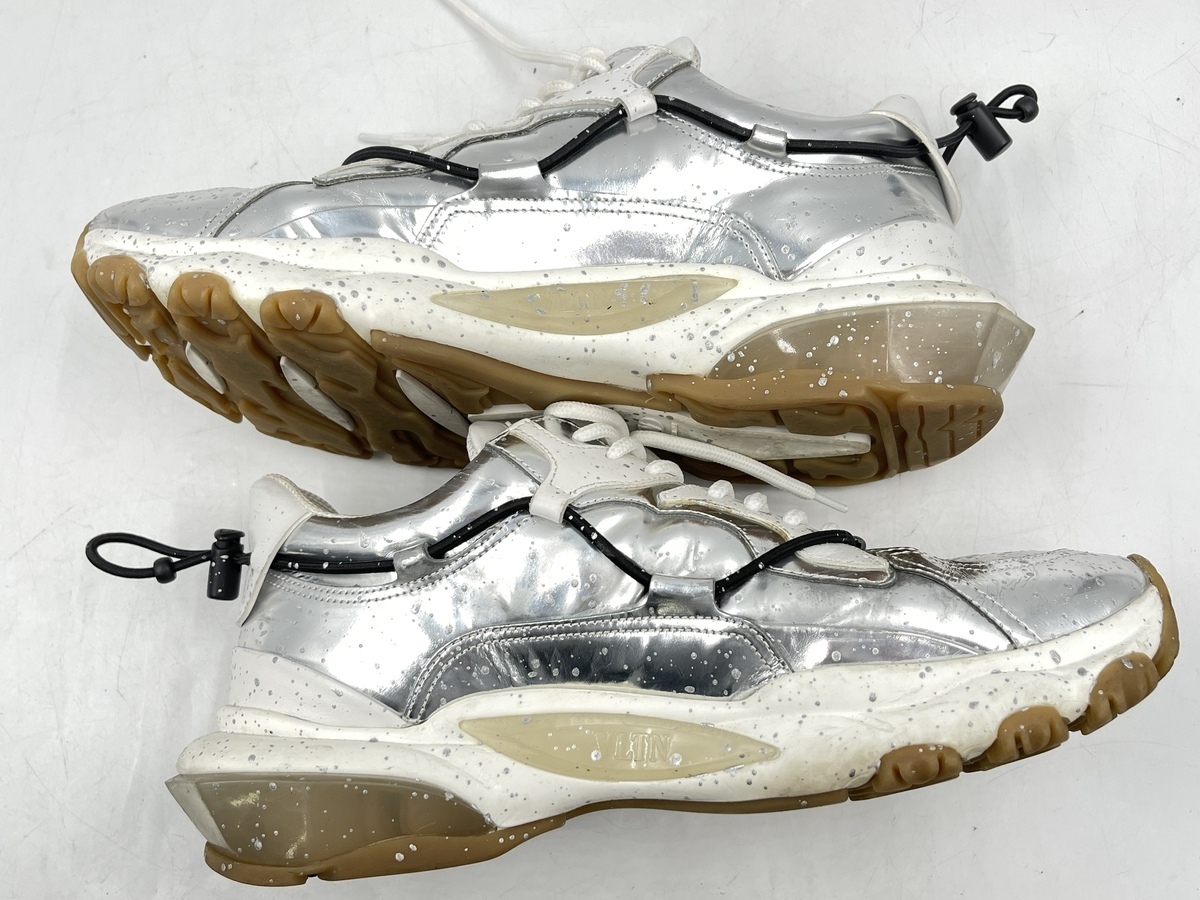 VALENTINO GARAVANI メタリックカーフスキンペイント スプラッタ 