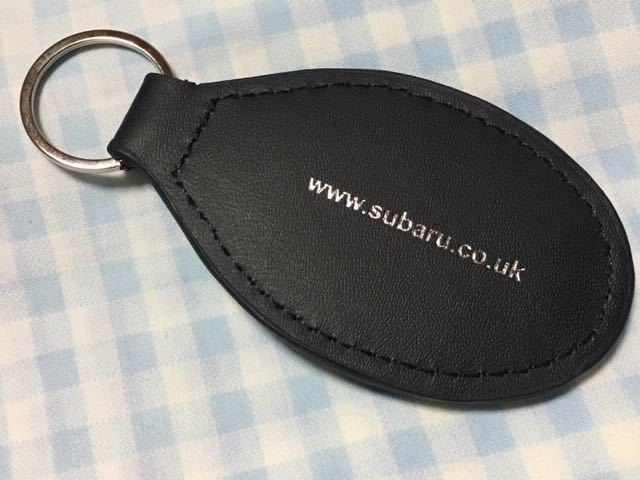 欧州スバル純正 日本未発売 六連星 レザー キーホルダー 郵120- SUBARU  