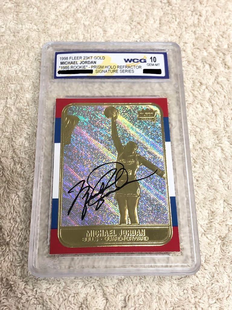 マイケルジョーダン Michael Jordan 1998 Fleer 23KT Gold 1986 Rookie