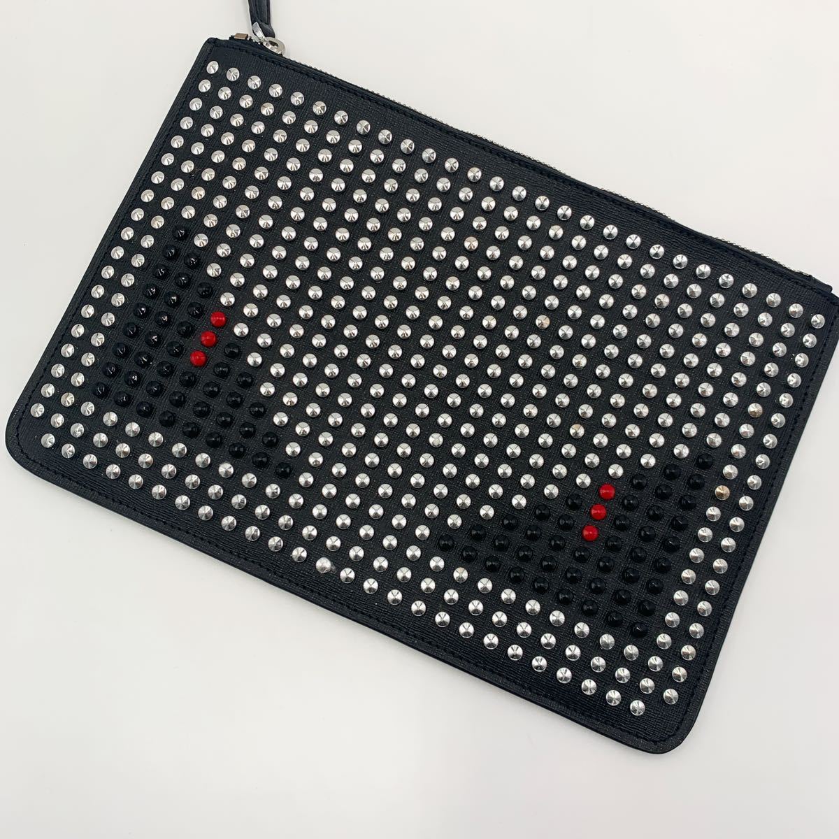 1円《未使用》FENDI フェンディ モンスター スタッズ レザー セカンド 