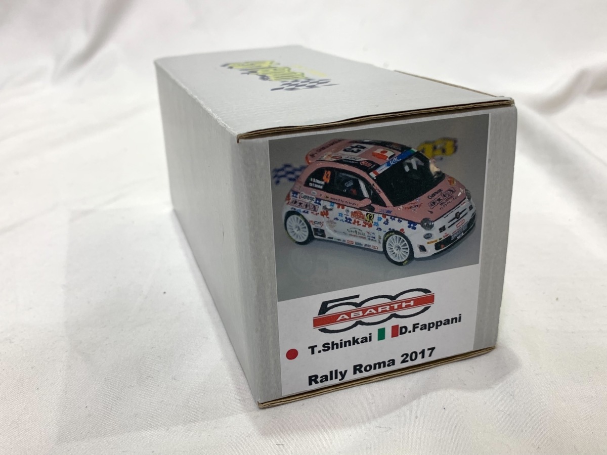 MODEL43◇1/43 FIAT ABARTH 500 RALLY ローマラリー2017優勝モデル