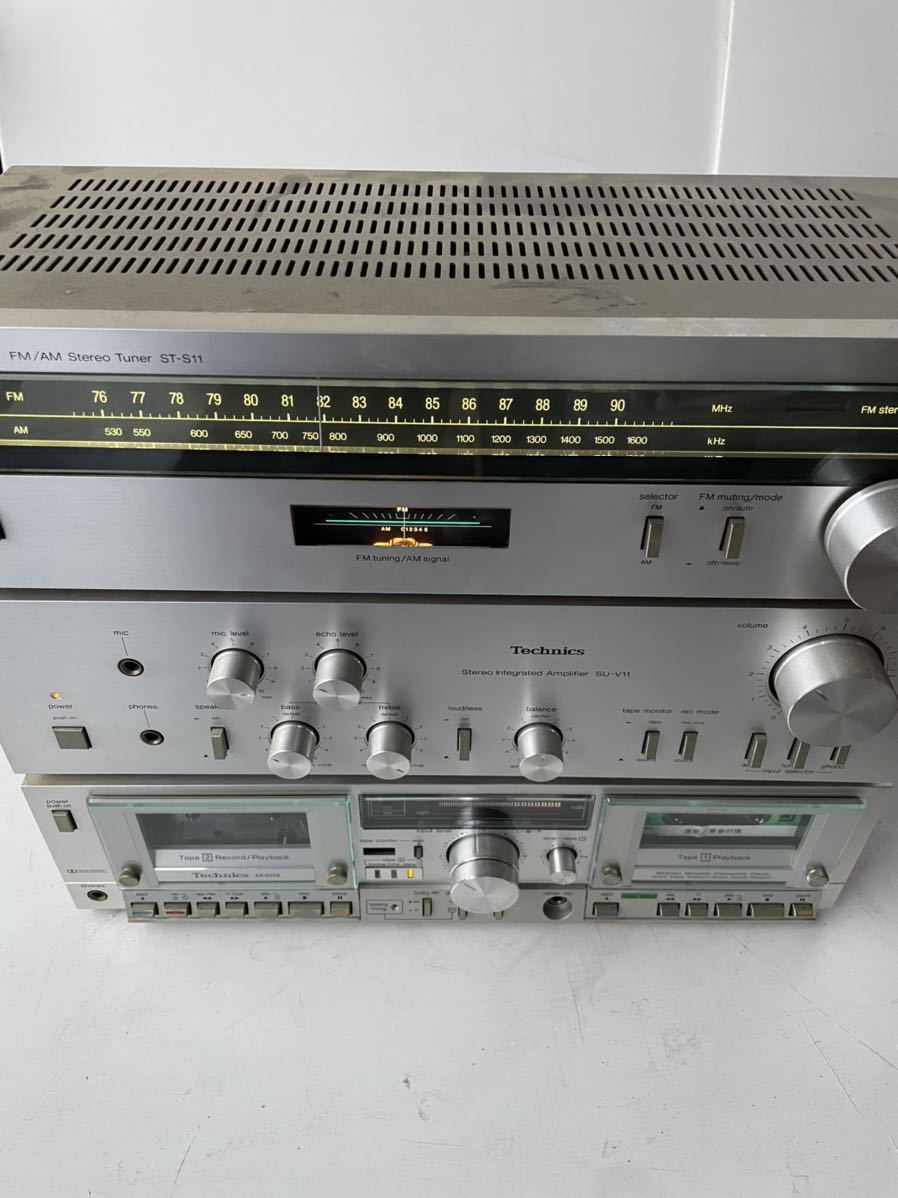 Technics SU-V11 プリメインアンプ /RS-M202 カセットデッキ /ST-S11