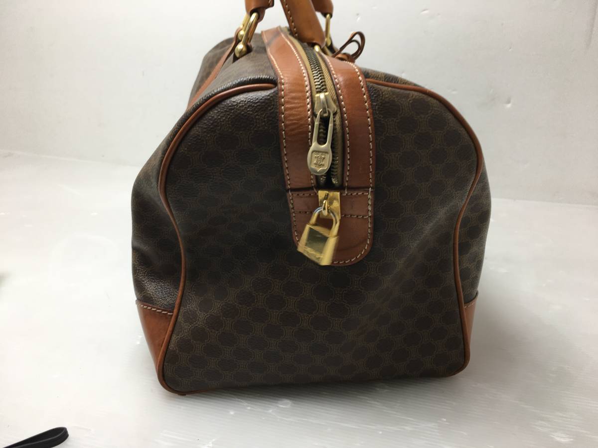 ☆CELINE セリーヌ☆本物鑑定済 ボストンバッグ 旅行バッグ マカダム柄
