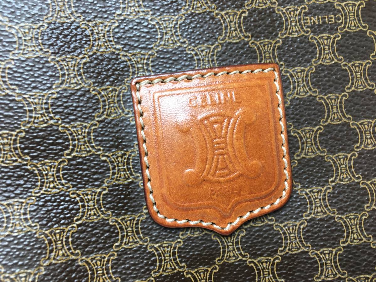 ☆CELINE セリーヌ☆本物鑑定済 ボストンバッグ 旅行バッグ マカダム柄 