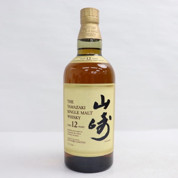 1円~ SUNTORY（サントリー）山崎 12年 シングルモルト 旧 43％ 700ml