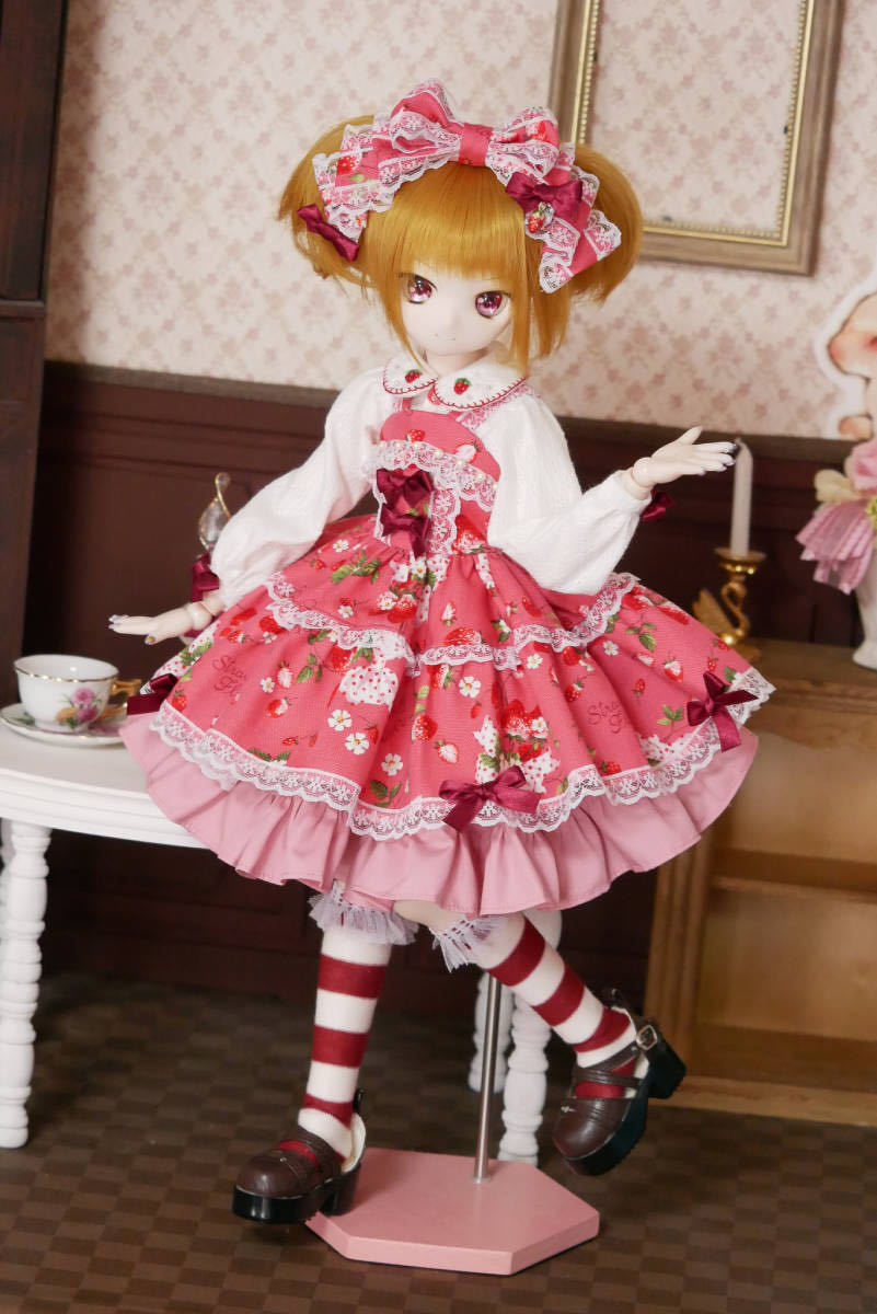 Choco Doll☆MDD☆ドール用衣装☆いちご刺繍ブラウス＆いちご