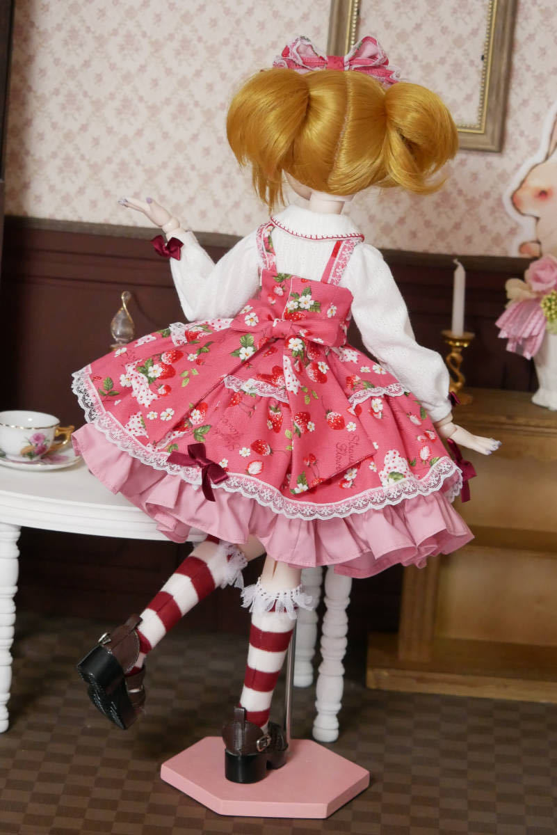 Choco Doll☆MDD☆ドール用衣装☆いちご刺繍ブラウス＆いちご