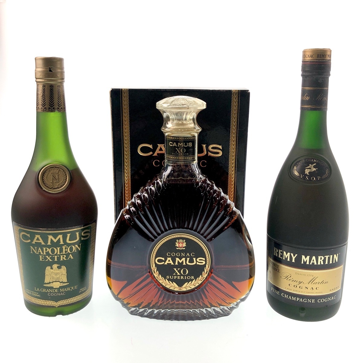 酒 3本 カミュ プリンスドアルマニャック レミーマルタン コニャック 750ml