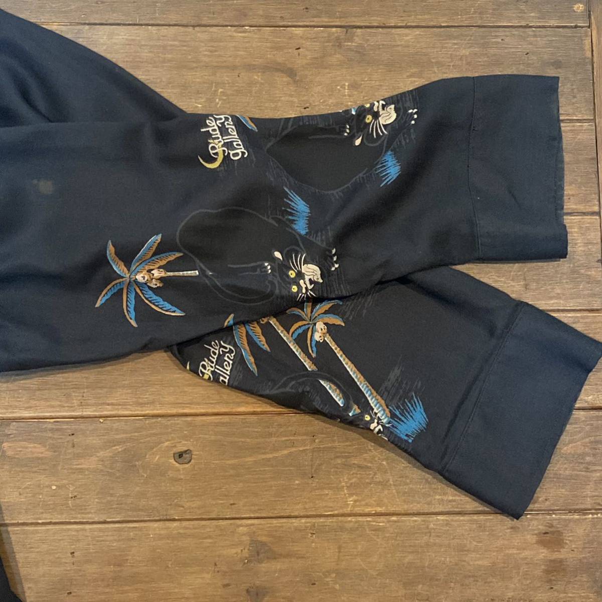 146) RUDE GALLARY BLACK PANTHER NO COLLOR ROBE ブラックパンサー 