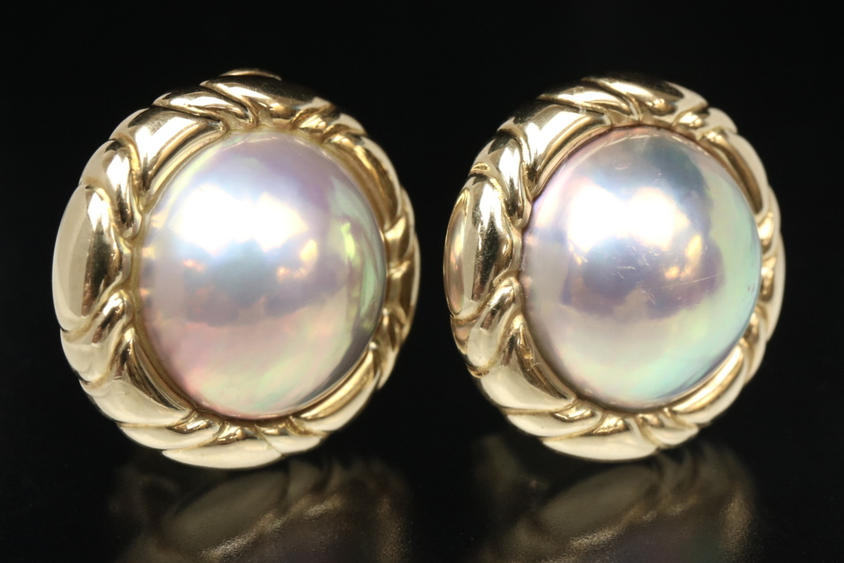 TASAKI 田崎真珠 タサキ マベパール 半円真珠 パール シルバー 