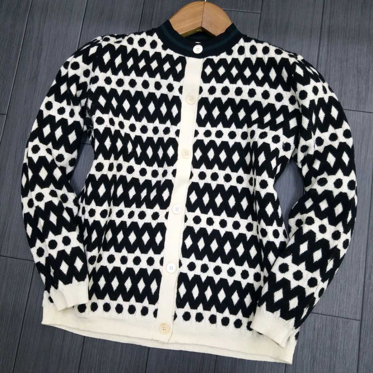激安大特価，高品質 F &Phi; 柔らかな肌触り '高級 スペイン製' マルニ MARNI 総柄 クルーネック ニット 長袖 カーディガン size40 レディース トップス 婦人服(トップス)｜売買されたオークション情報、yahooの 女性用