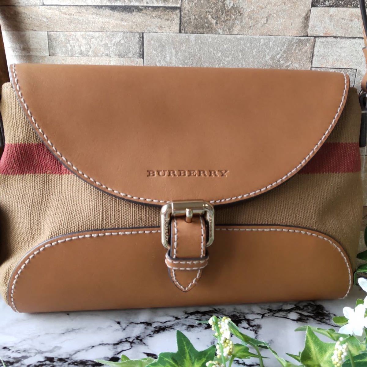 1円【未使用！】幻の逸品 BURBERRY Burberry バーバリー ショルダー 