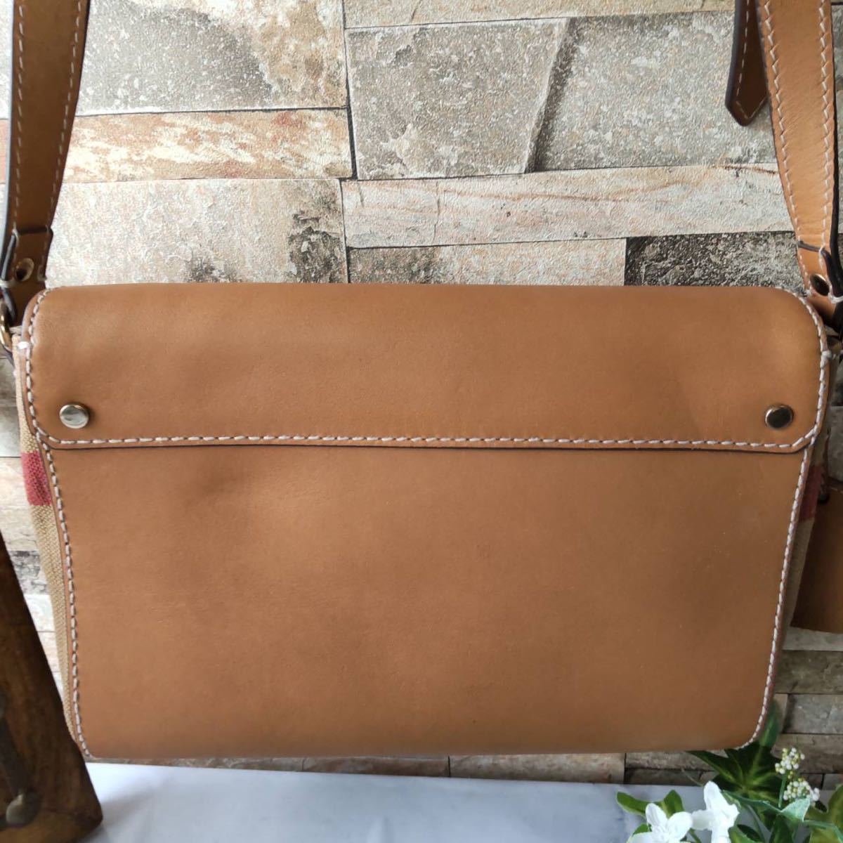 1円【未使用！】幻の逸品 BURBERRY Burberry バーバリー ショルダー 