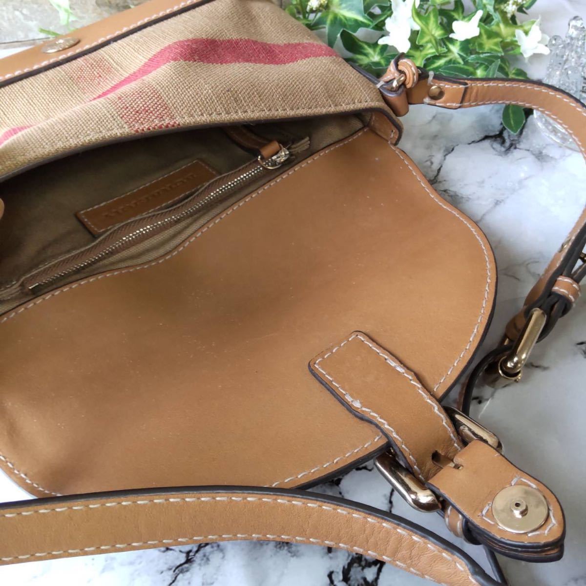 1円【未使用！】幻の逸品 BURBERRY Burberry バーバリー ショルダー 